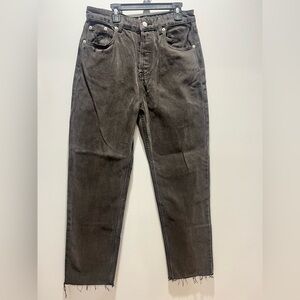 NWT MESHKI Tina Mom Jeans Size 10 Color Washed Black‎